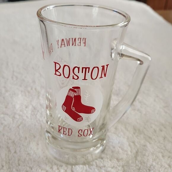 Boston Red Sox Fenway Park American League vintage beer mug stein glass - Picture 1 of 7